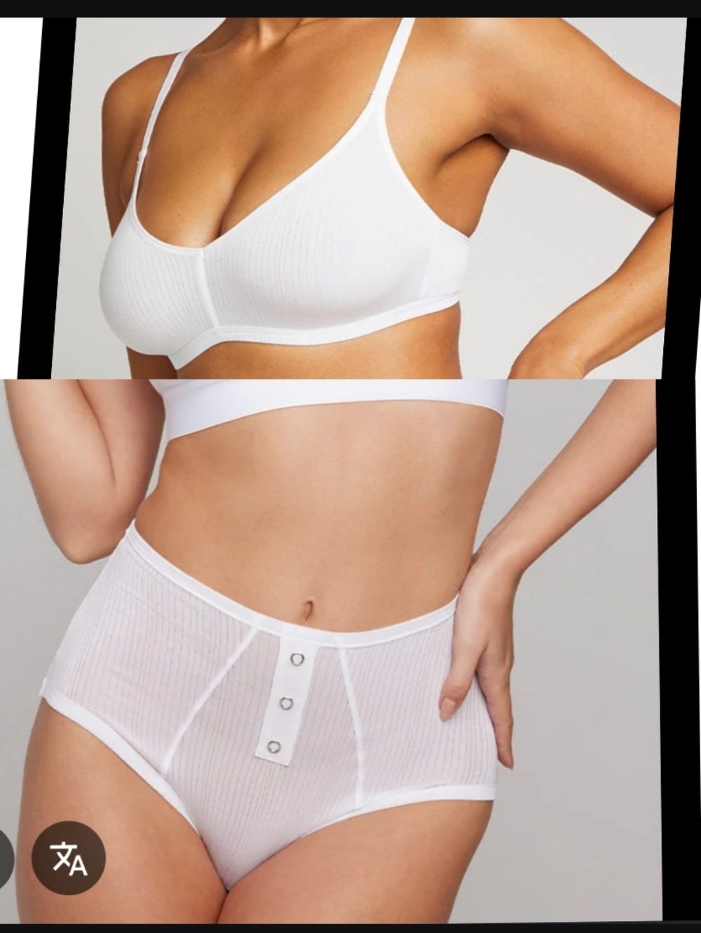 Negative Whipped Bra Panty Set